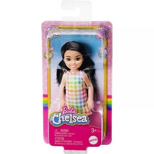 Papusa Barbie Chelsea, Plaid Dress, HKD91 imagine