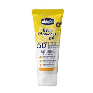 Crema protectie solara Chicco Baby Moments SPF 50+, 75ml, 0luni+ imagine