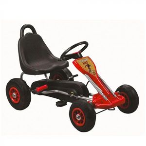 GO Kart cu pedale, 3-6 ani, Kinderauto A-05-1, roti Gonflabile, culoare Rosie imagine