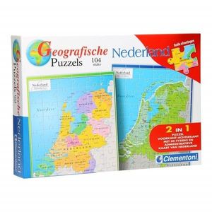 Puzzle geografic Netherland 104 piese 2 in 1 imagine