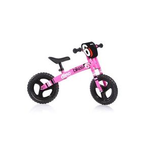 Bicicleta fara pedale Balance bike Runner Roz neon Dino Bikes cu roti de 12”( fara cutia originala) imagine
