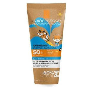 Lotiune Wet Skin cu protectie solara SPF 50+ pentru corp Anthelios Dermo-Pediatrics Eco Tube, La Roche-Posay, 200 ml imagine