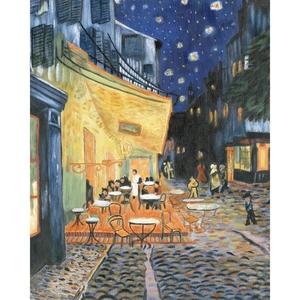 Set pictura pe panza - Cafenea stradala noaptea imagine