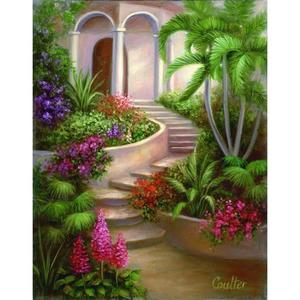 Set pictura artistica pe panza - Gradina tropicala imagine