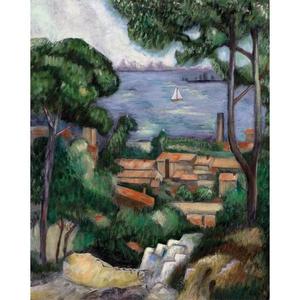 Set pictura pe panza - Vila pe coasta (L'Estaque a villa) imagine