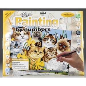 Prima mea pictura pe numere - Pisici imagine