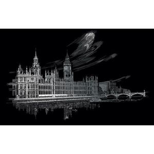 Set gravura - locuri celebre- Big Ben & Parlamentul UK imagine