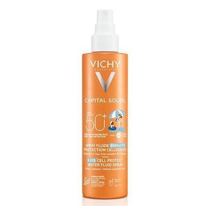 Spray fluid cu protectie solara SPF 50+ pentru copii Capital Soleil Kids Cell Protect, Vichy, 200 ml imagine