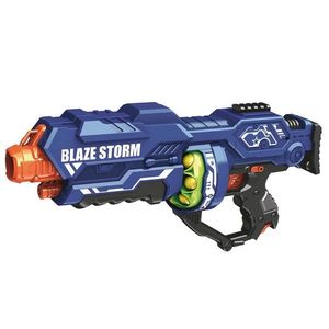 Pistol cu 12 bile din burete, Blaze Storm, Zapp Toys, Albastru imagine