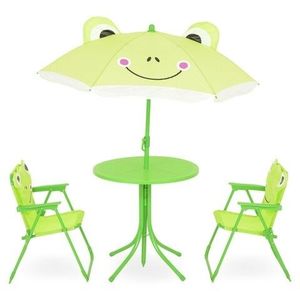 Set mobilier de gradina pentru copii, 4 piese, Frog, verde imagine