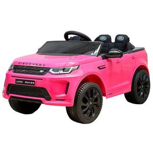 Masinuta electrica cu scaun de piele Land Rover Discovery BBH-023 roz imagine