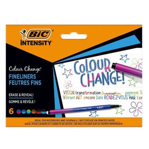 Set 6 fineliner, Bic Intensity Color Change imagine