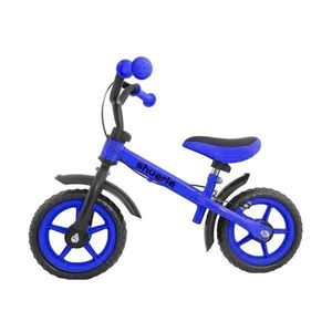 Bicicleta fara pedale pentru copii 2-6 ani, 12 inch, Albastra, cu frana de mana si sezut reglabil imagine