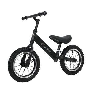 Bicicleta fara pedale, Neagra, Antrenament echilbru pentru copii intre 2 ani si 5 ani imagine