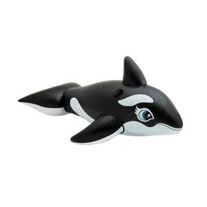 Jucarie gonflabila pentru piscina sau cada, Intex 58590, delfin negru, 30 cm imagine