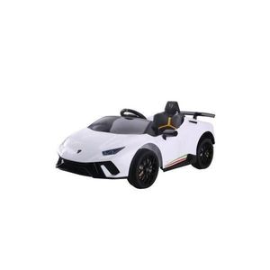Masinuta electrica pentru copii, Lamborghini Huracan Alb, cu telecomanda, 2 motoare, greutate maxima 30 kg, 6571 imagine