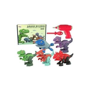 Set 5 dinozauri pentru copii, jucarii demontabile cu surubelnita, 10419 imagine