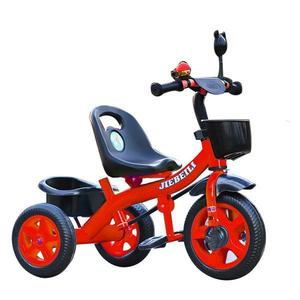 Tricicleta rosie cu pedale si maner parental pentru copii 2-5 ani imagine