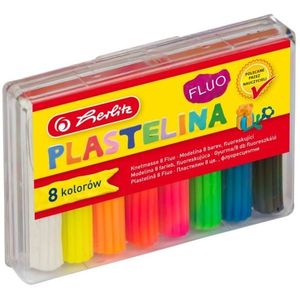 Plastilina - Set 8 culori fluorescente | Herlitz imagine