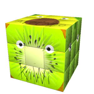 Cub Rubik - Design - Kids: Muzzles Green Veggies & Fruits | Iconicube imagine