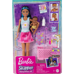 Papusa - Barbie Mamica bruneta cu bebelus | Mattel imagine