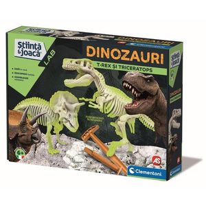 Kit stiintific - Dinozauri T-Rex & Triceratops | Clementoni imagine