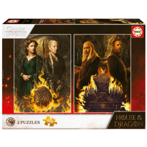 Puzzle 2x500 piese - Game of Thrones - House Of The Dragon | Educa imagine