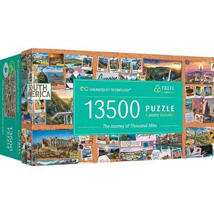 Puzzle 13500 de piese - The Journey of Thousand Miles | Trefl imagine