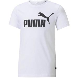 Tricou copii Puma Essentials Logo 58696002, 128 cm, Alb imagine