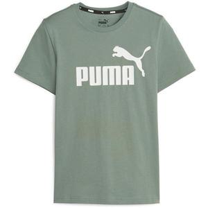 Tricou copii Puma Essentials Logo 58696045, 116 cm, Verde imagine