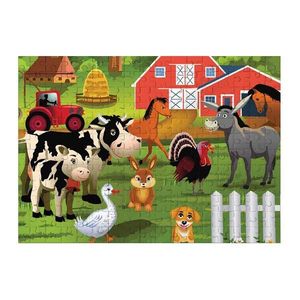 Puzzle Witty Puzzlezz, Animale de la ferma, 100 piese imagine