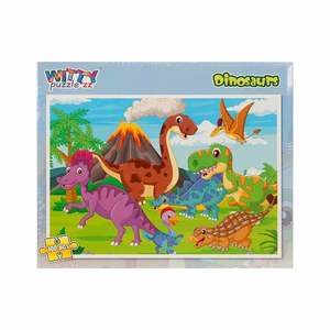 Puzzle Witty Puzzlezz, Dinozauri, 100 piese imagine