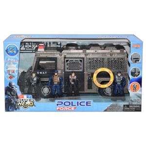 Set masina SWAT cu 4 figurine, Hero Combat, Police Force imagine