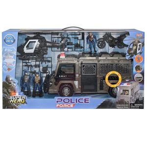 Set vehicule SWAT cu sunete si lumini si 3 figurine, Hero Combat, Police Force imagine