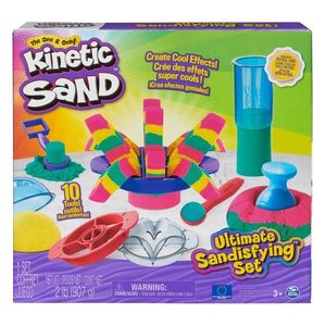 Set de joaca cu nisip si 10 forme de modelat, Kinetic Sand, 20142634 imagine