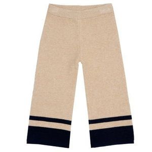Pantaloni lungi copii Chicco tricotati, bej cu model, 08914-65MC imagine