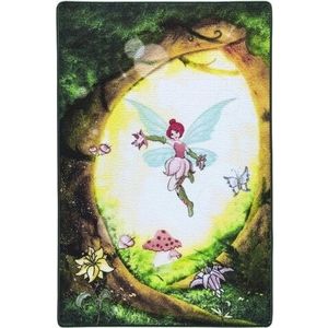 Covor Fairy Forest - Green, Confetti, 100x150 cm, poliamida, multicolor imagine
