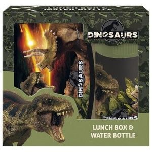 Set cutie sandwich si sticla de apa Derform ZSBADN18 dinozauri imagine