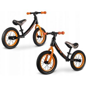 Bicicleta fara pedale Ricokids 760101 negru - portocaliu imagine