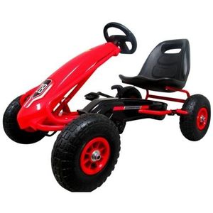 Kart cu pedale R-Sport Gokart roti gonflabile G4 rosu imagine