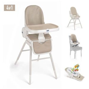 Scaun de masa pliabil 4 in 1 Cam Original pentru bebelusi si copii 0-14 ani bej imagine
