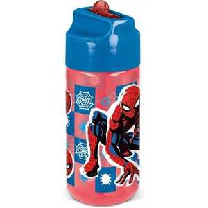 Sticla apa plastic cu pai SunCity Spiderman Arachnid Hydro 430ml STF74736 imagine
