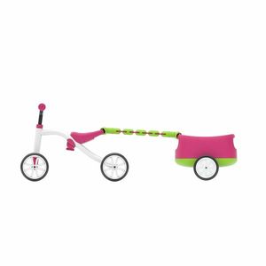 Tricicleta usoara Chillafish RideOn Quadie cu remorca Pink imagine