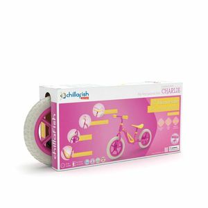 Bicicleta de echilibru Chillafish Charlie cu roti din spuma Eva 10 inch Pink imagine