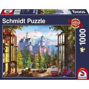 Puzzle 1000 piese - View of the Fairytale Castle | Schmidt imagine