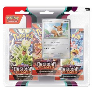 Pokemon Trading Card Game: Scarlet and Violet - Obsidian Flames Three Booster Blister - doua modele | The Pokemon Company imagine