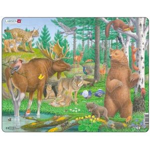 Puzzle 29 piese - Maxi - Forest Animals | Larsen imagine
