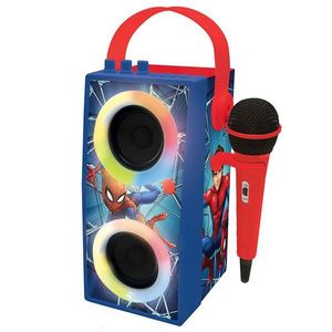 Boxa portabila cu microfon si efecte de lumini, Lexibook, Spiderman imagine