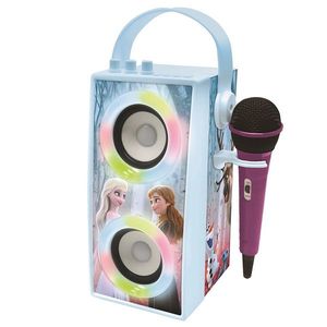 Boxa portabila cu microfon si efecte de lumini, Lexibook, Frozen imagine