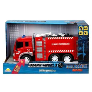 Camion de pompieri cu lumini si sunete, Maxx Wheels, 1: 16 imagine